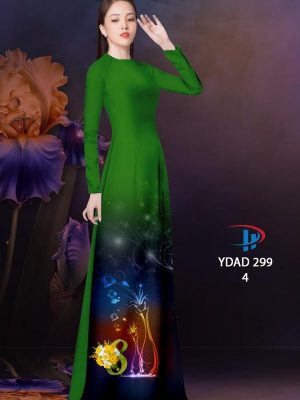 Vải Áo Dài Hoa In 3D AD YDAD299 24